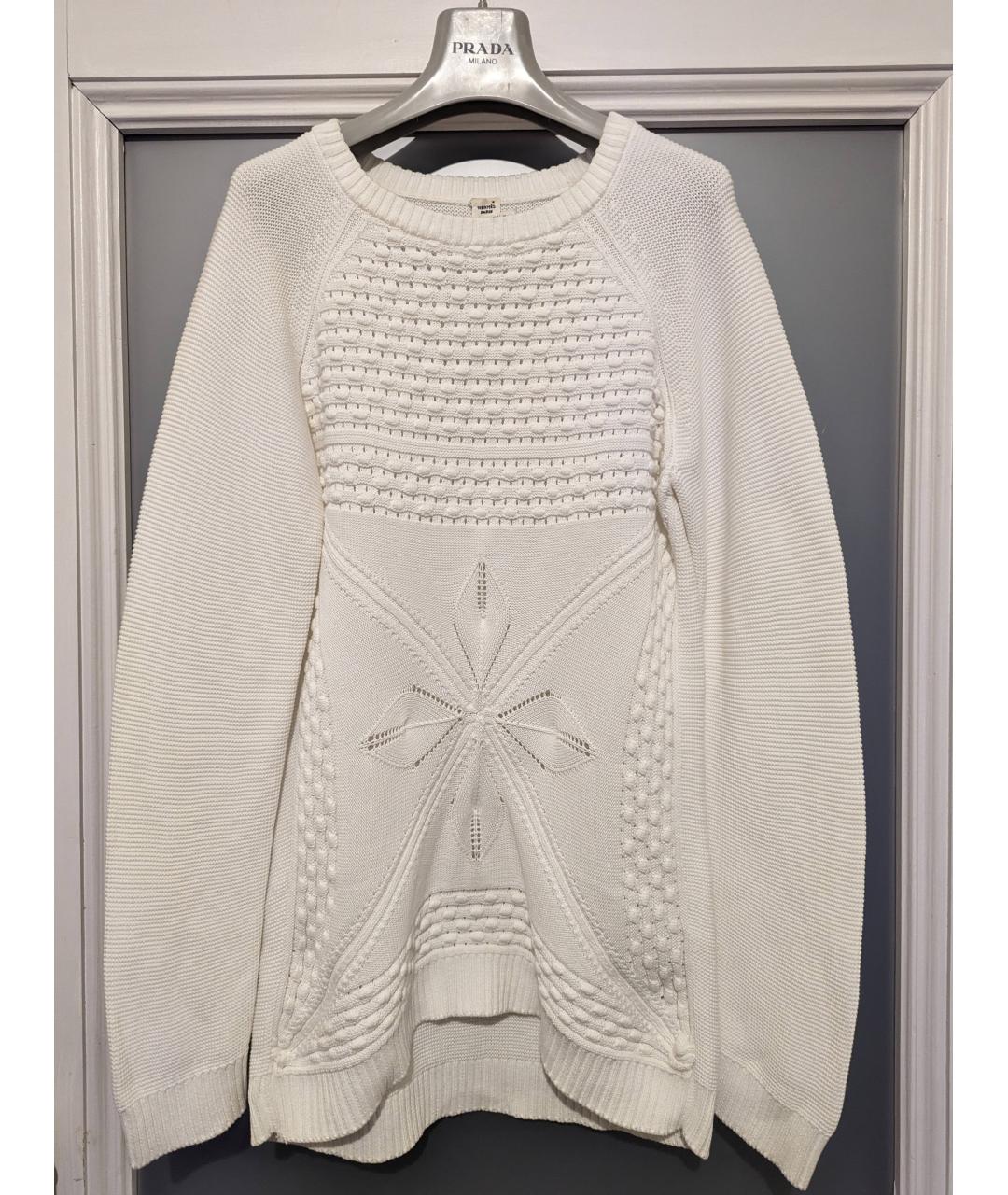 HERMES PRE-OWNED Белый хлопковый джемпер / свитер, фото 8