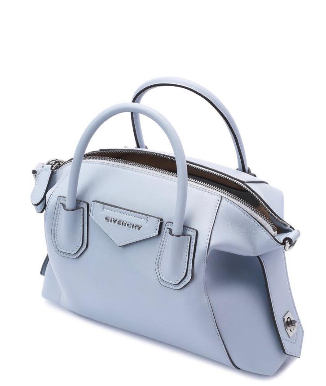 GIVENCHY Серая кожаная сумка с короткими ручками, фото 4