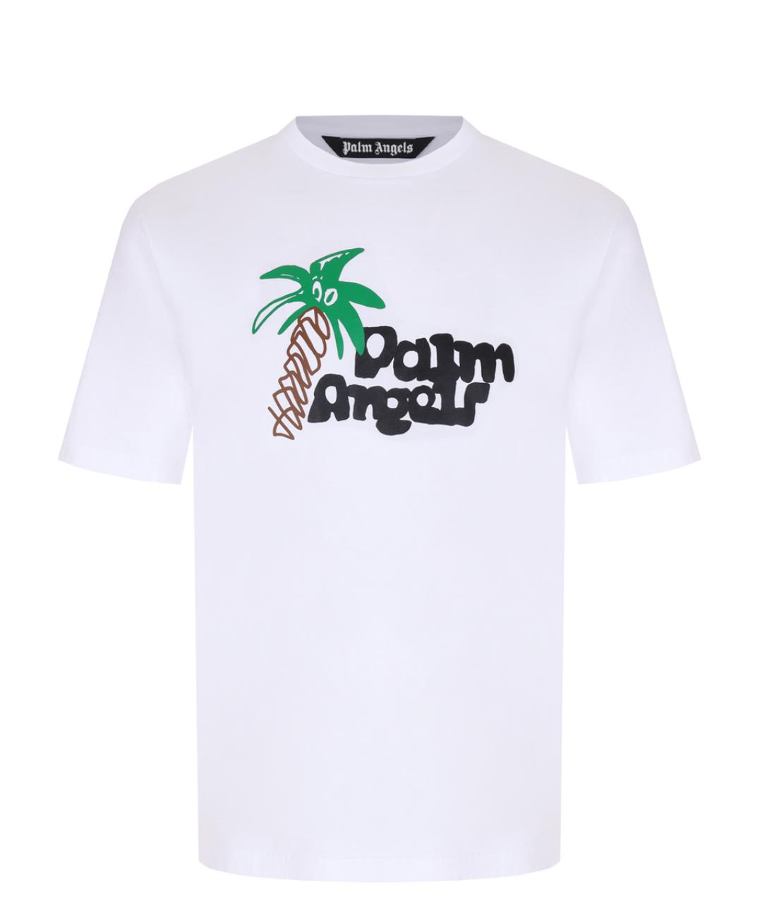 PALM ANGELS Белая футболка, фото 1