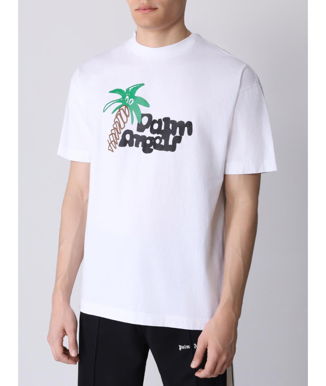 PALM ANGELS Белая футболка, фото 4