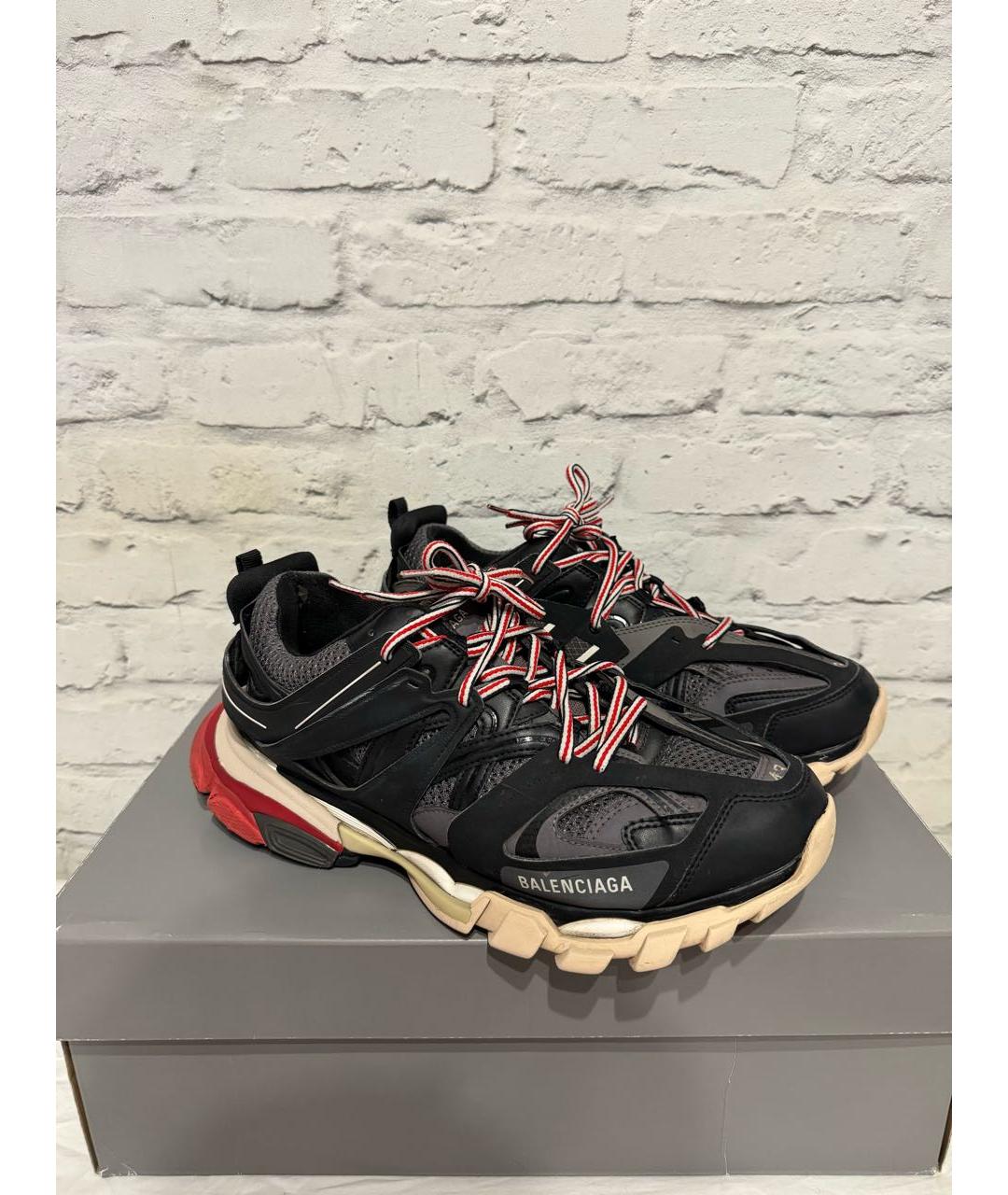 BALENCIAGA Черные низкие кроссовки / кеды, фото 3