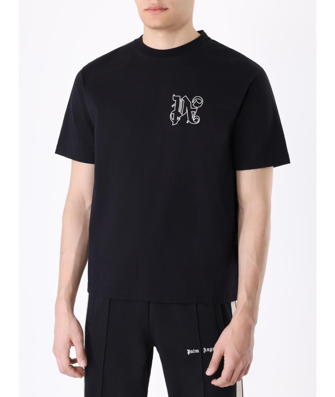 PALM ANGELS Черная футболка, фото 4