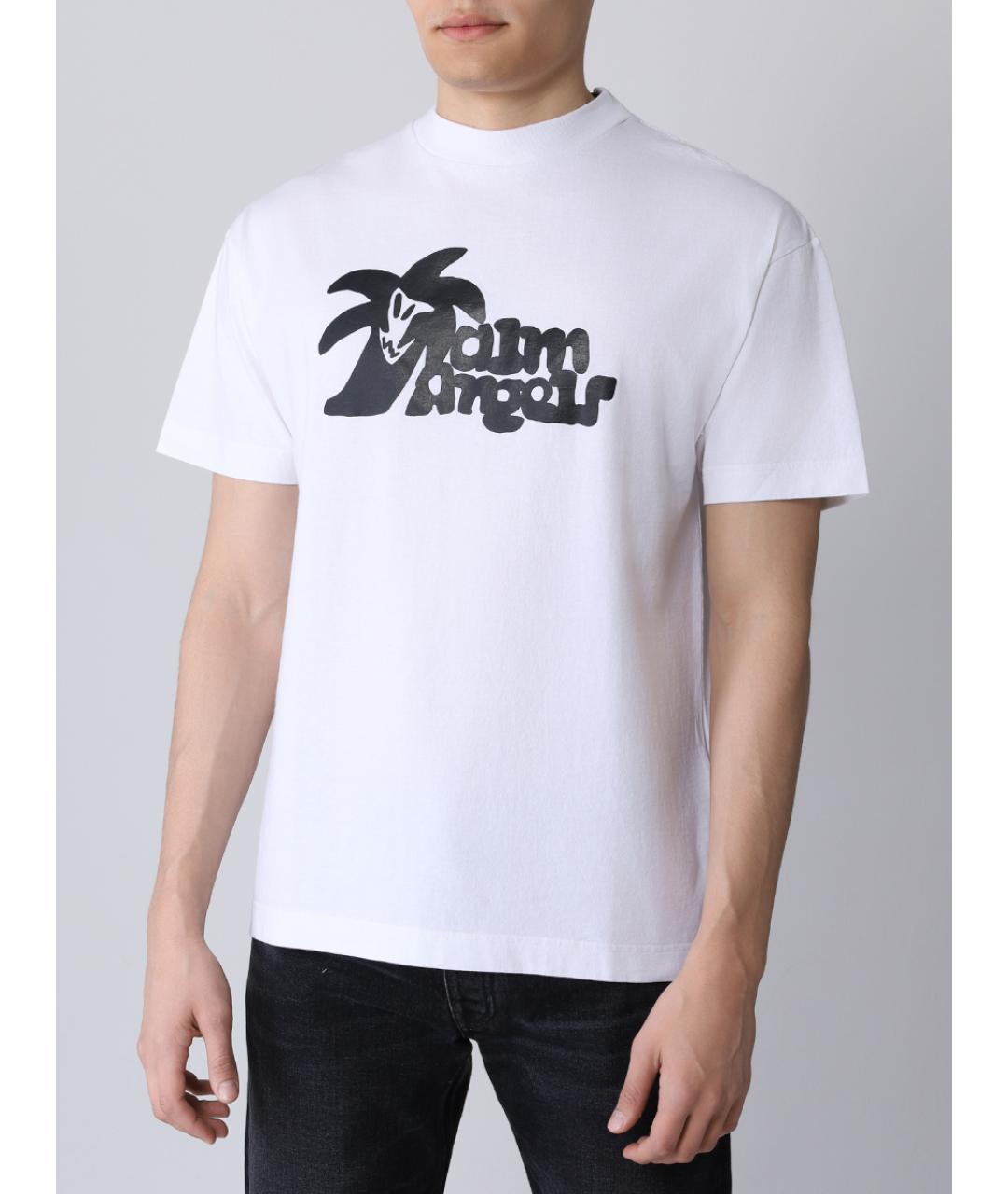 PALM ANGELS Белая футболка, фото 4