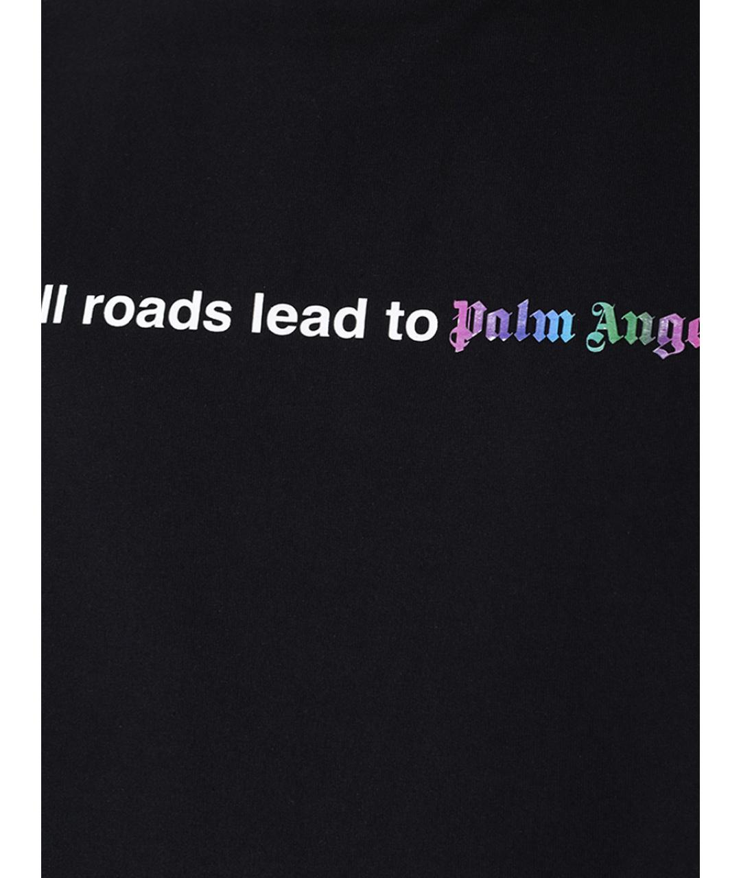 PALM ANGELS Черная футболка, фото 5