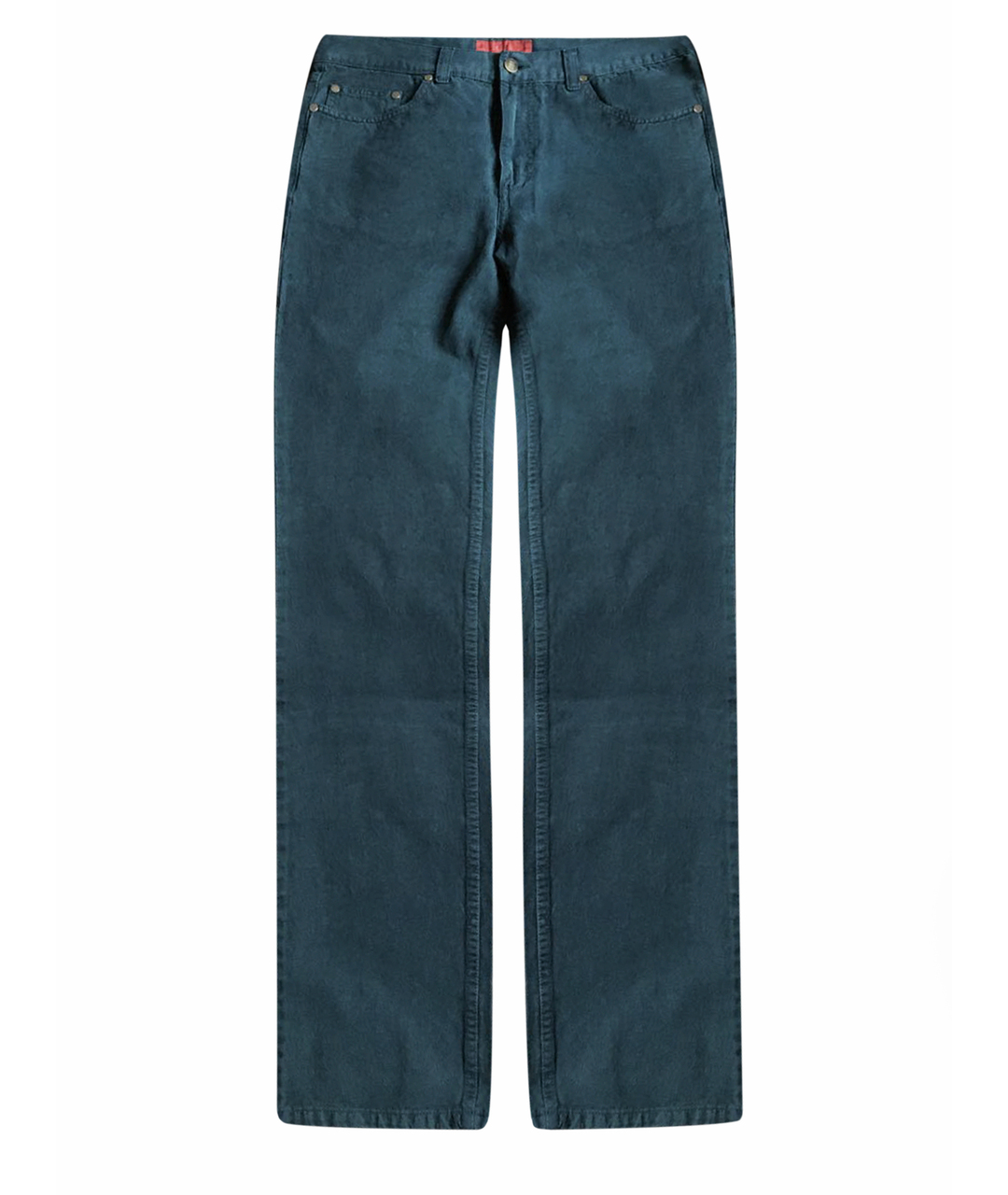 CH CAROLINA HERRERA Зеленые хлопковые прямые джинсы, фото 1