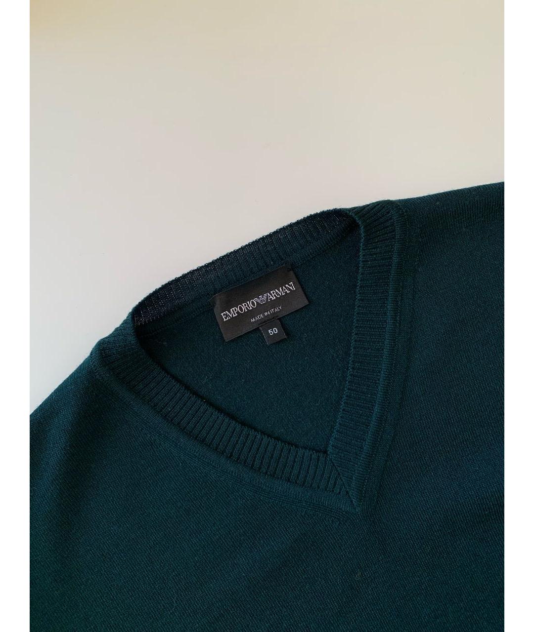 EMPORIO ARMANI Зеленый джемпер / свитер, фото 5