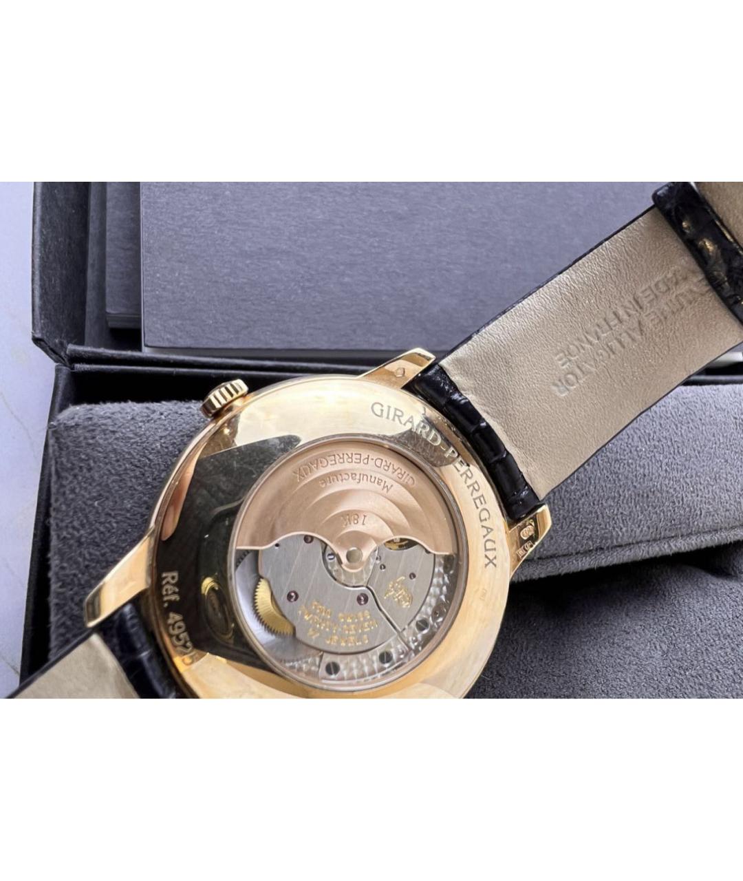 GIRARD PERREGAUX Белые часы из розового золота, фото 7