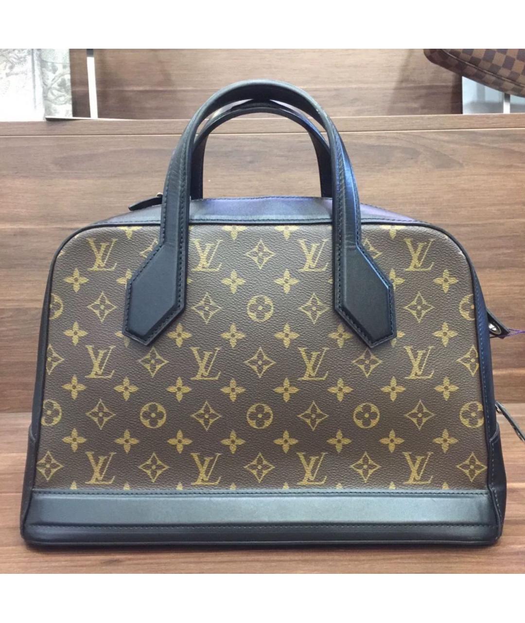 LOUIS VUITTON PRE-OWNED Коричневая сумка с короткими ручками, фото 3