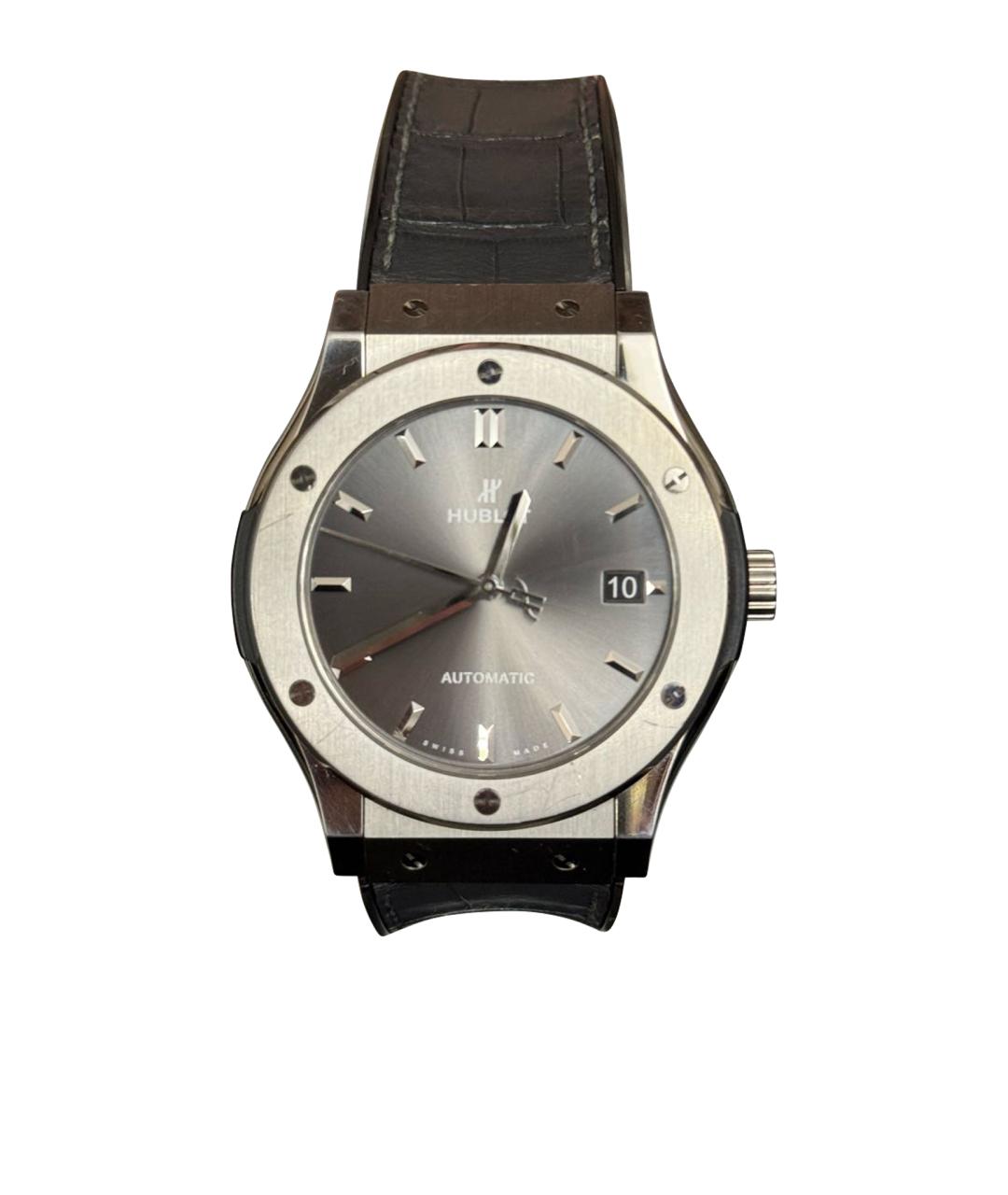 HUBLOT Серебряные стальные часы, фото 1