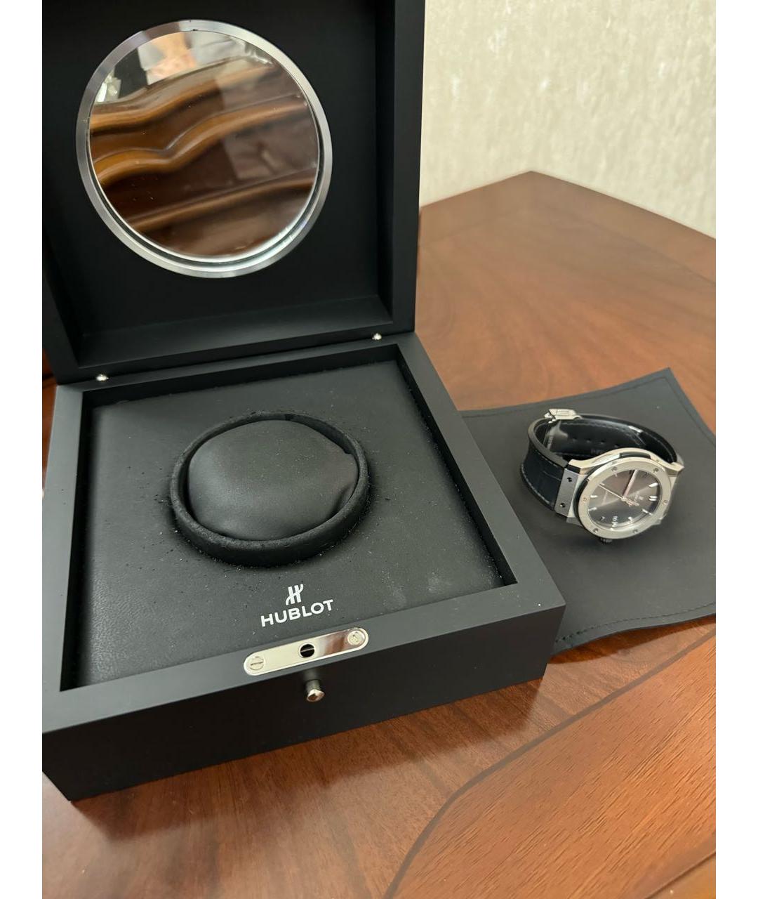 HUBLOT Серебряные стальные часы, фото 4