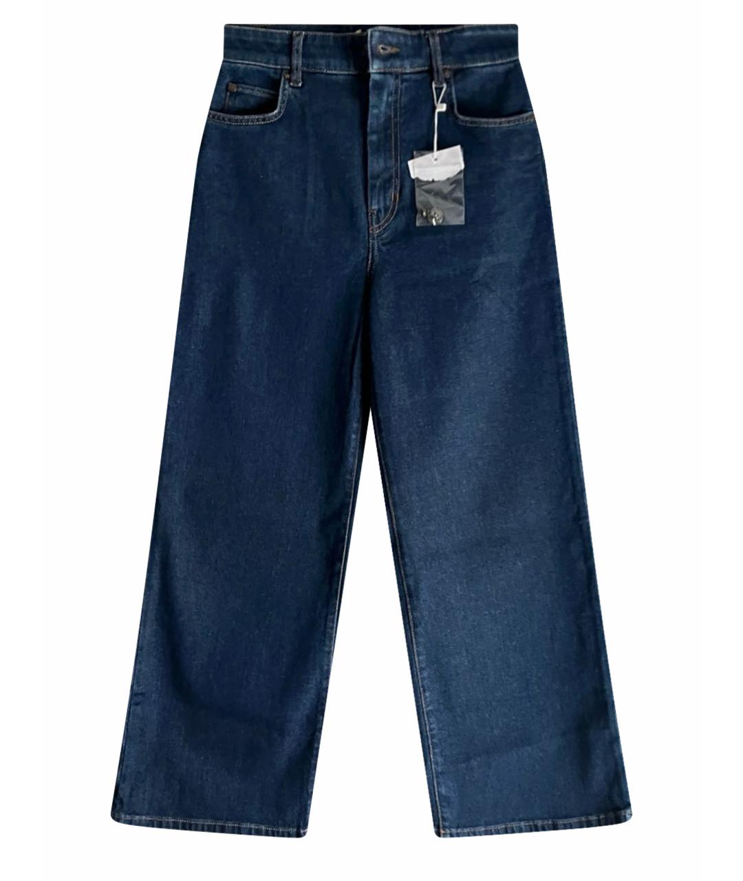 WEEKEND MAX MARA Синие хлопковые джинсы клеш, фото 1