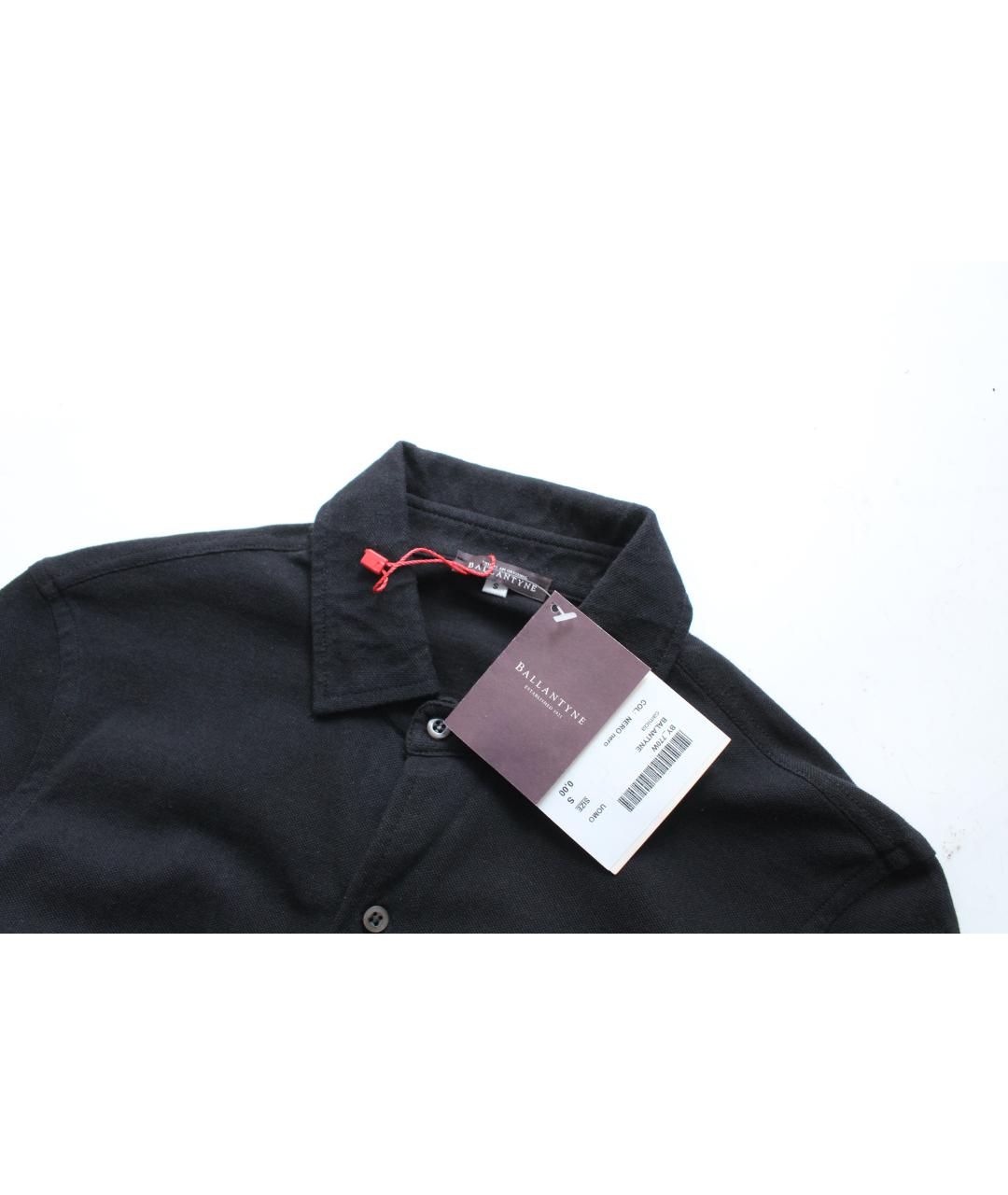 BALLANTYNE Черная хлопковая кэжуал рубашка, фото 6
