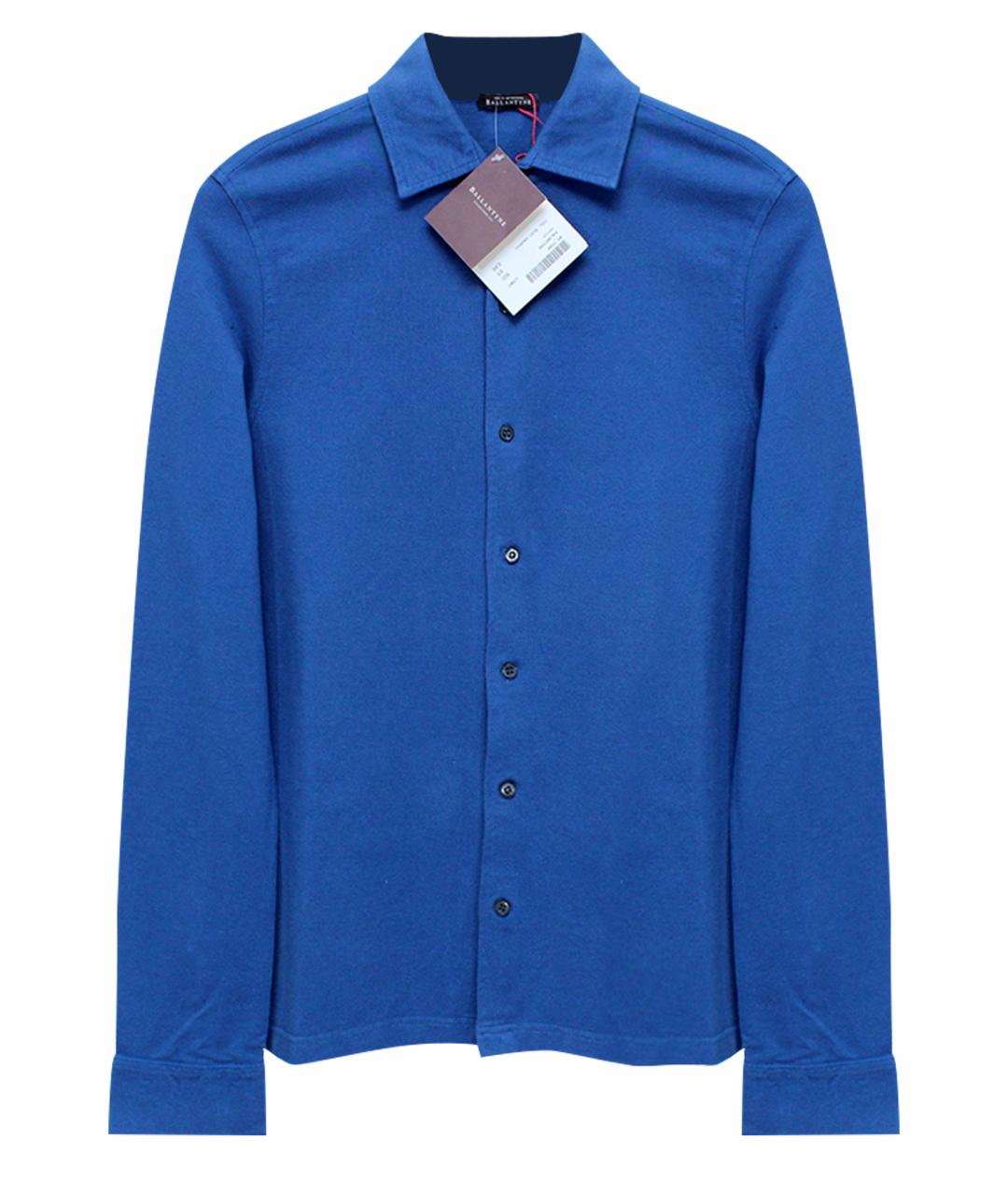 BALLANTYNE Голубая хлопковая кэжуал рубашка, фото 1