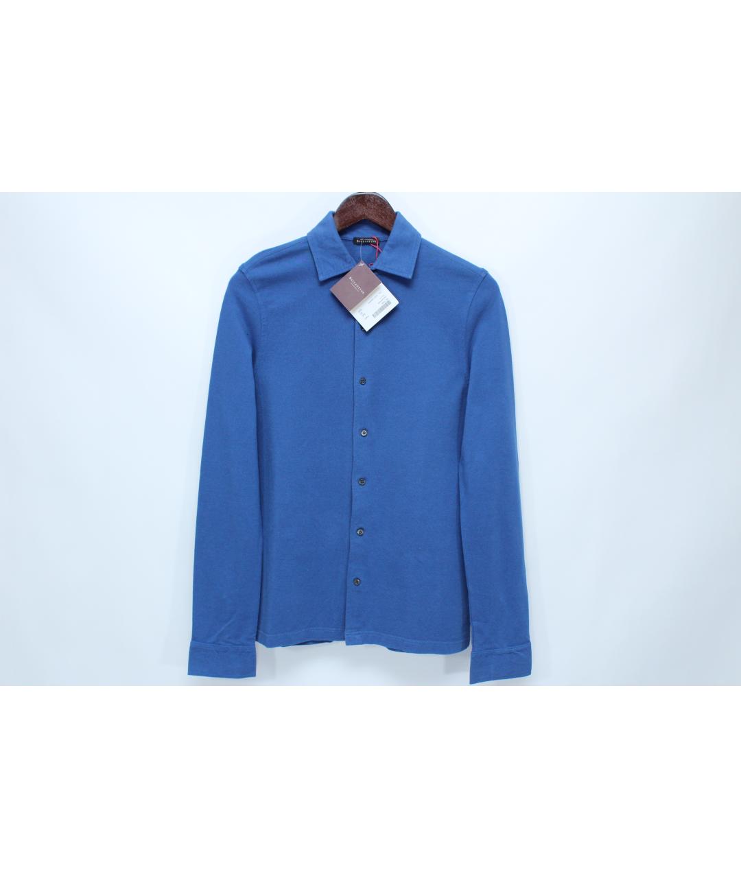 BALLANTYNE Голубая хлопковая кэжуал рубашка, фото 10