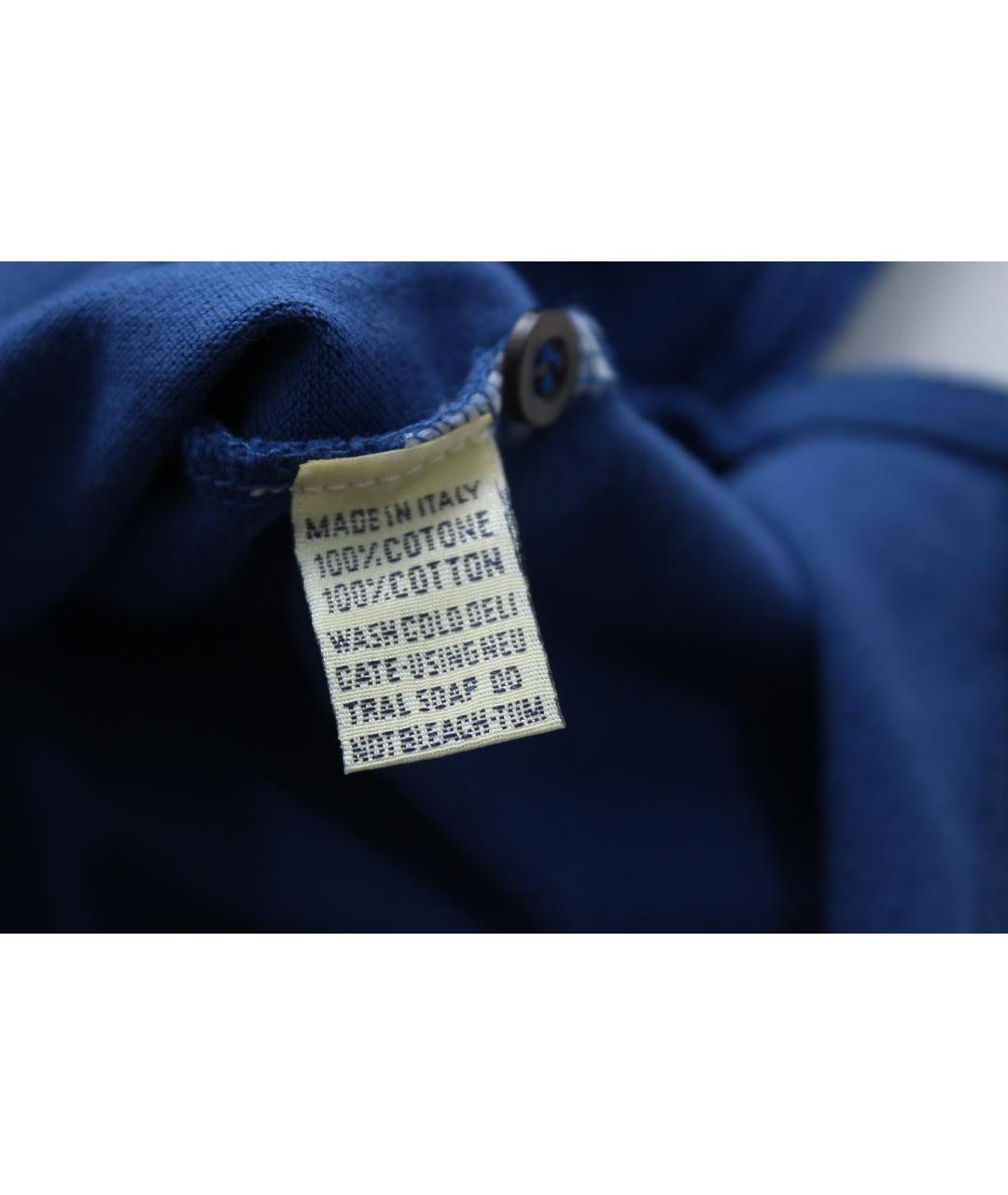 BALLANTYNE Голубая хлопковая кэжуал рубашка, фото 9