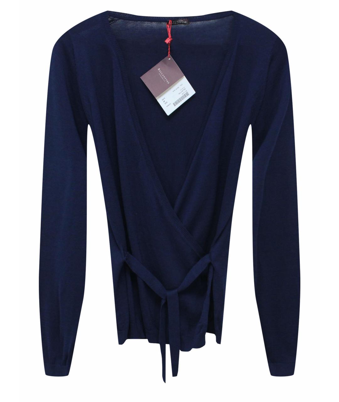 BALLANTYNE Синий шелковый джемпер / свитер, фото 1