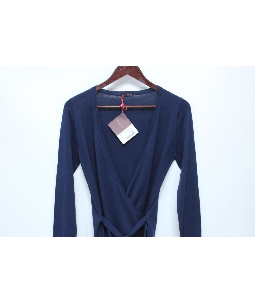 BALLANTYNE Синий шелковый джемпер / свитер, фото 3