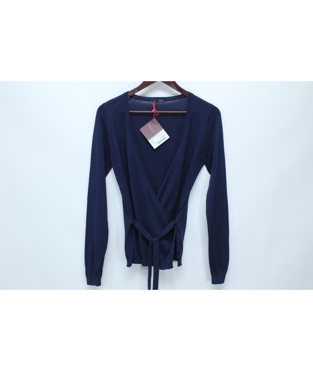 BALLANTYNE Синий шелковый джемпер / свитер, фото 4