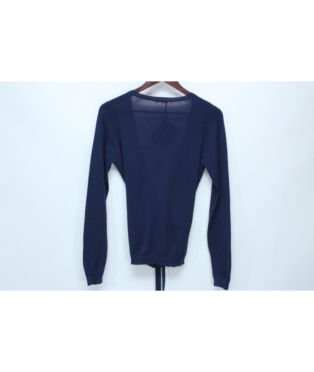 BALLANTYNE Синий шелковый джемпер / свитер, фото 5
