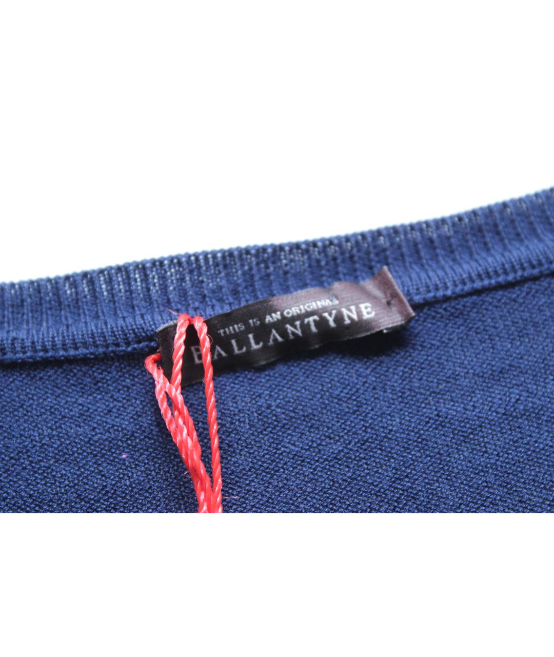 BALLANTYNE Синий шелковый джемпер / свитер, фото 8