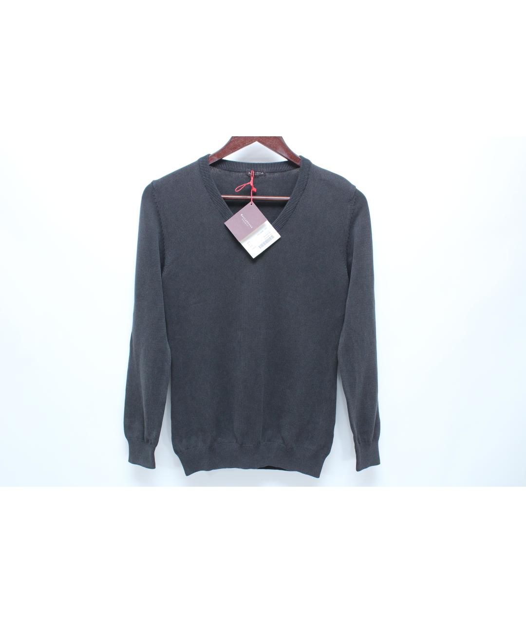 BALLANTYNE Черный хлопковый джемпер / свитер, фото 10