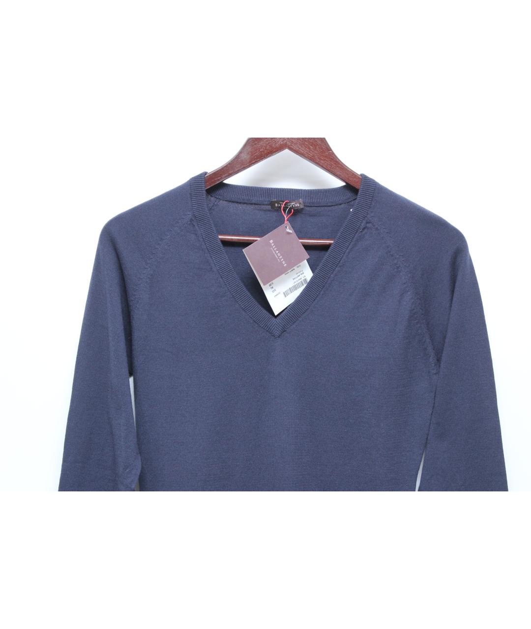 BALLANTYNE Синий хлопковый джемпер / свитер, фото 4