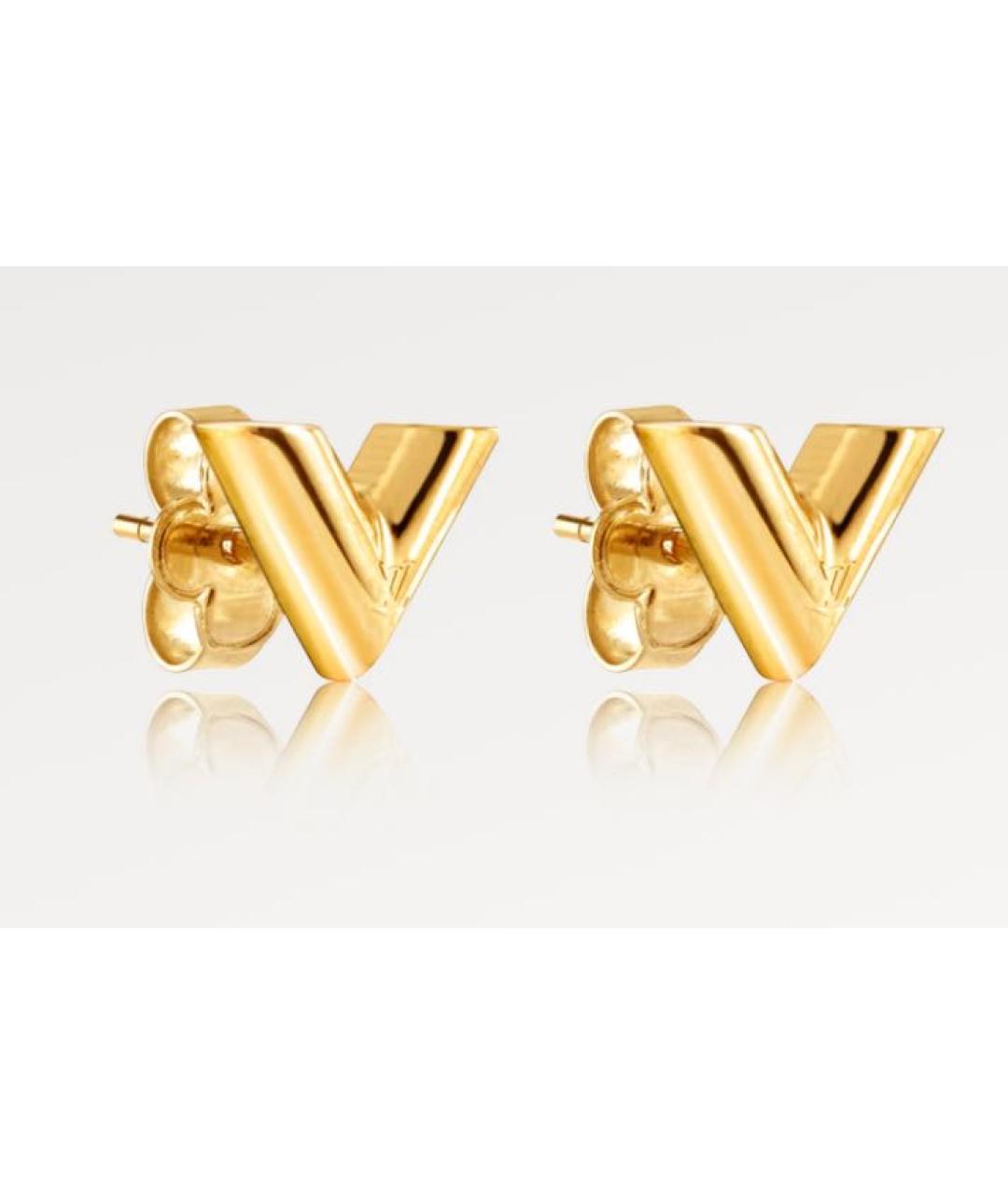 LOUIS VUITTON Золотые серьги, фото 5