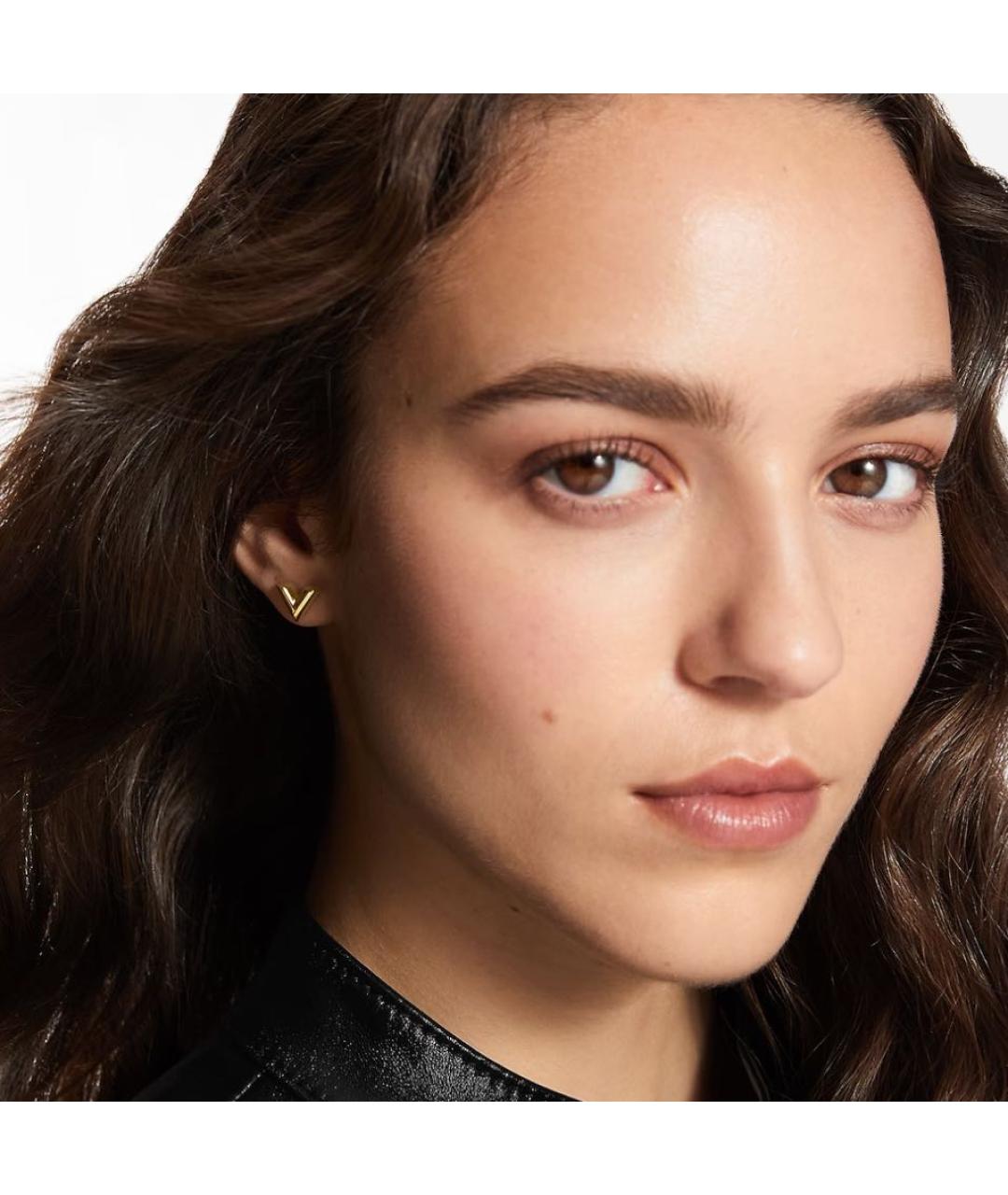 LOUIS VUITTON Золотые серьги, фото 2