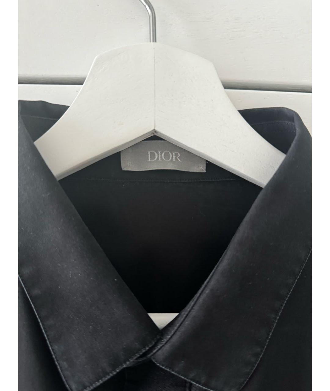 CHRISTIAN DIOR PRE-OWNED Черная хлопковая классическая рубашка, фото 3