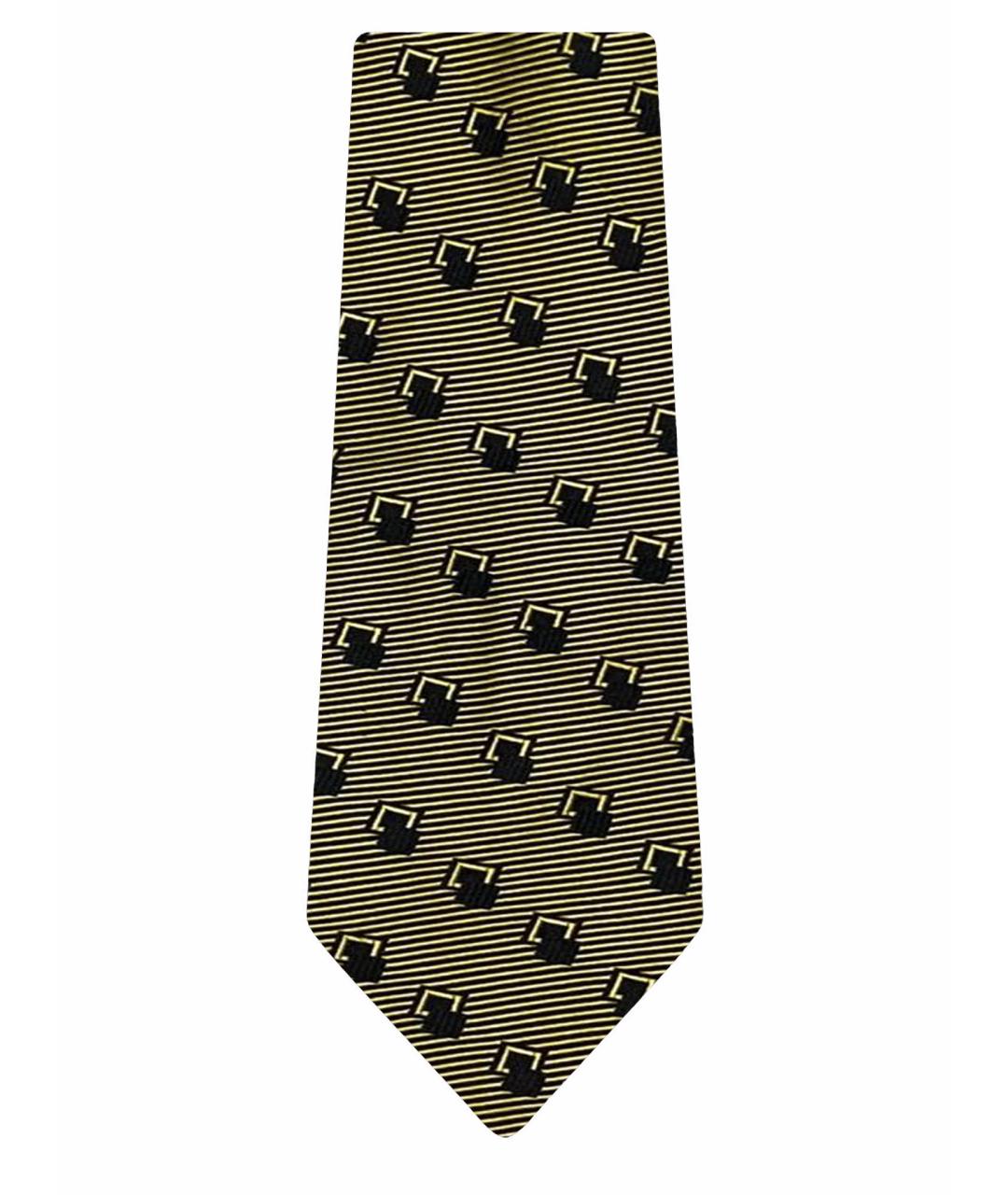 VERSACE Коричневый тканевый галстук, фото 1