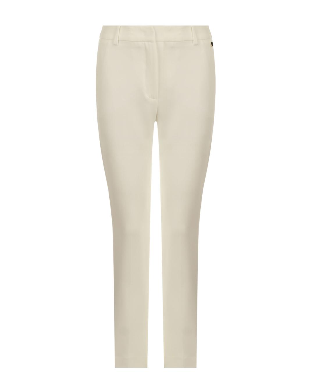 LIU JO Белые полиэстеровые брюки узкие, фото 1