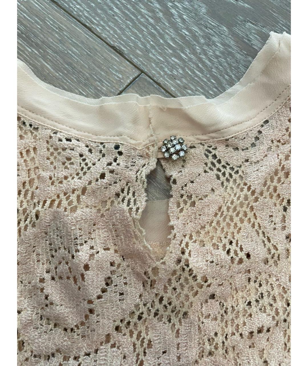 DOLCE&GABBANA Бежевая вискозная майка, фото 6