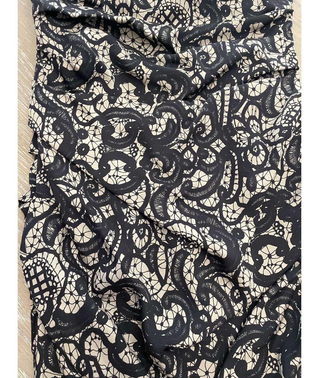 DOLCE&GABBANA Коричневое шелковое коктейльное платье, фото 4