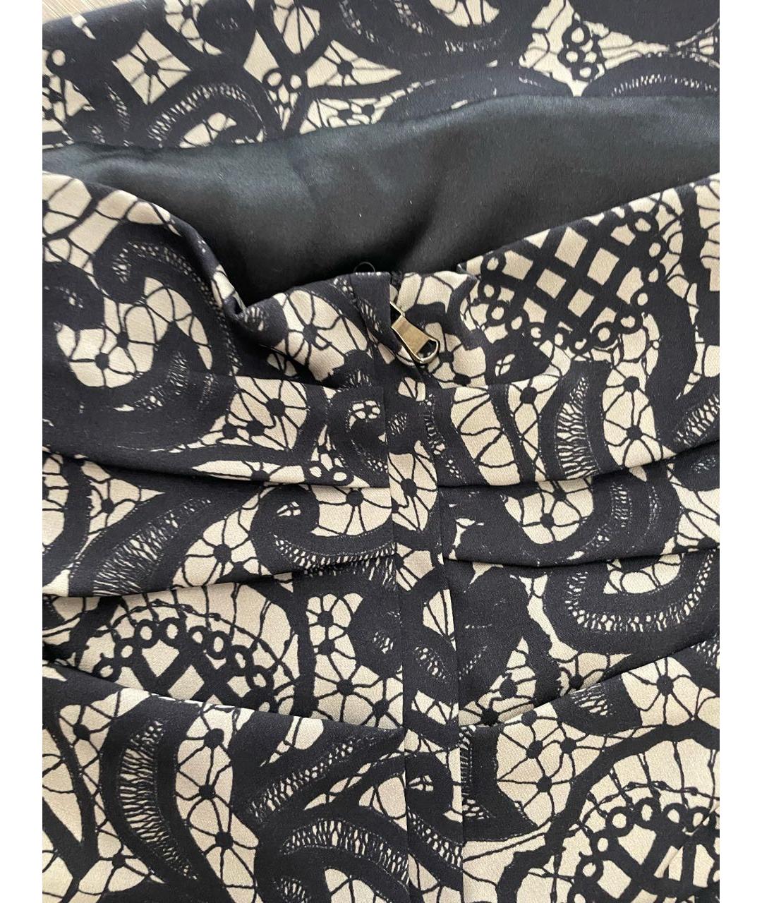 DOLCE&GABBANA Коричневое шелковое коктейльное платье, фото 5