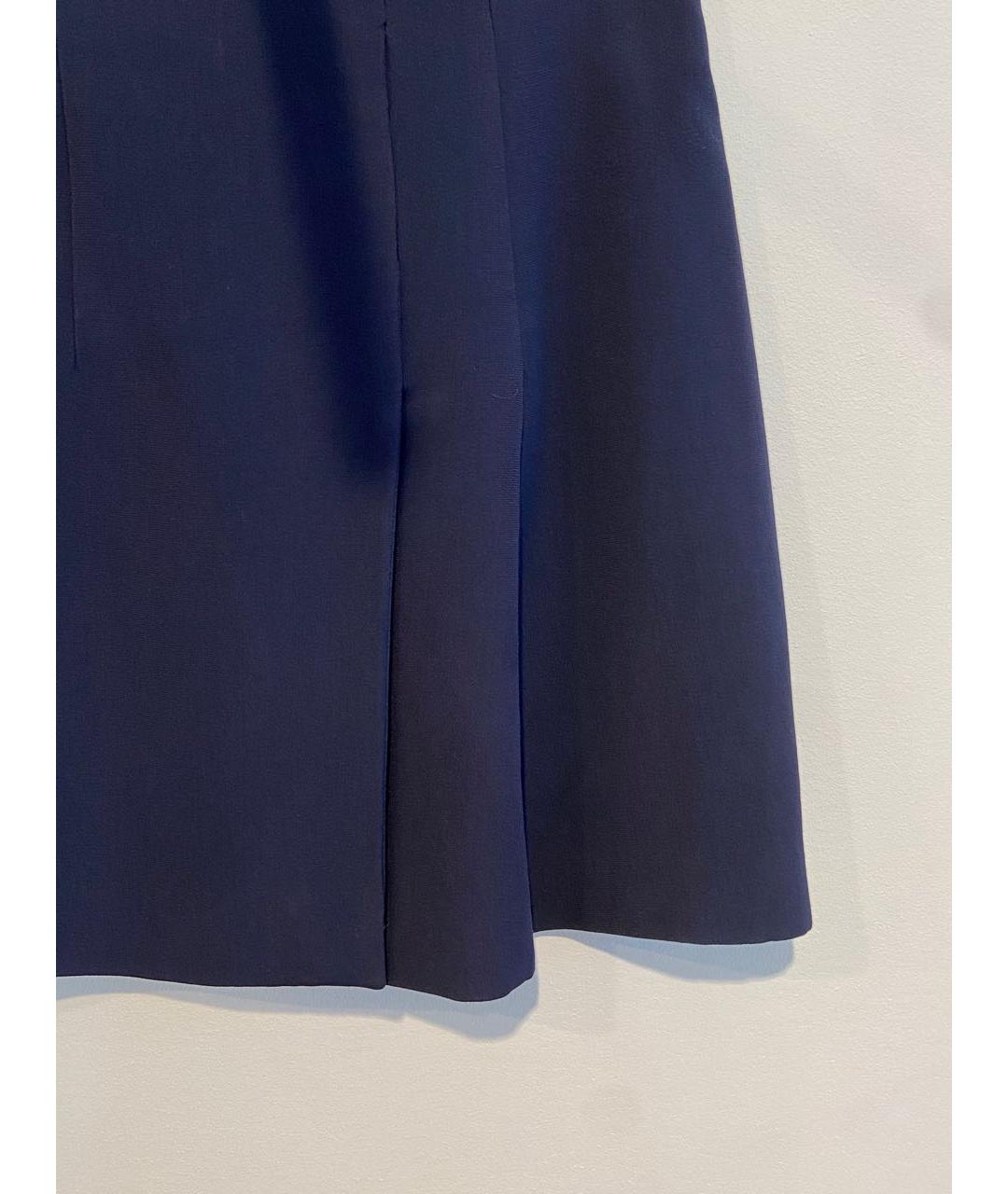 CHRISTOPHER KANE Темно-синяя вискозная юбка мини, фото 6
