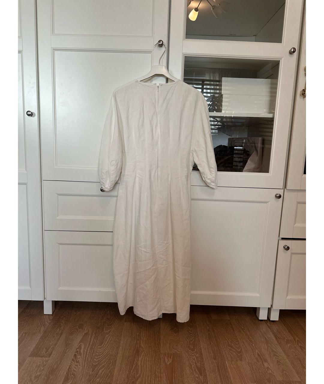 CELINE PRE-OWNED Белое льняное повседневное платье, фото 2