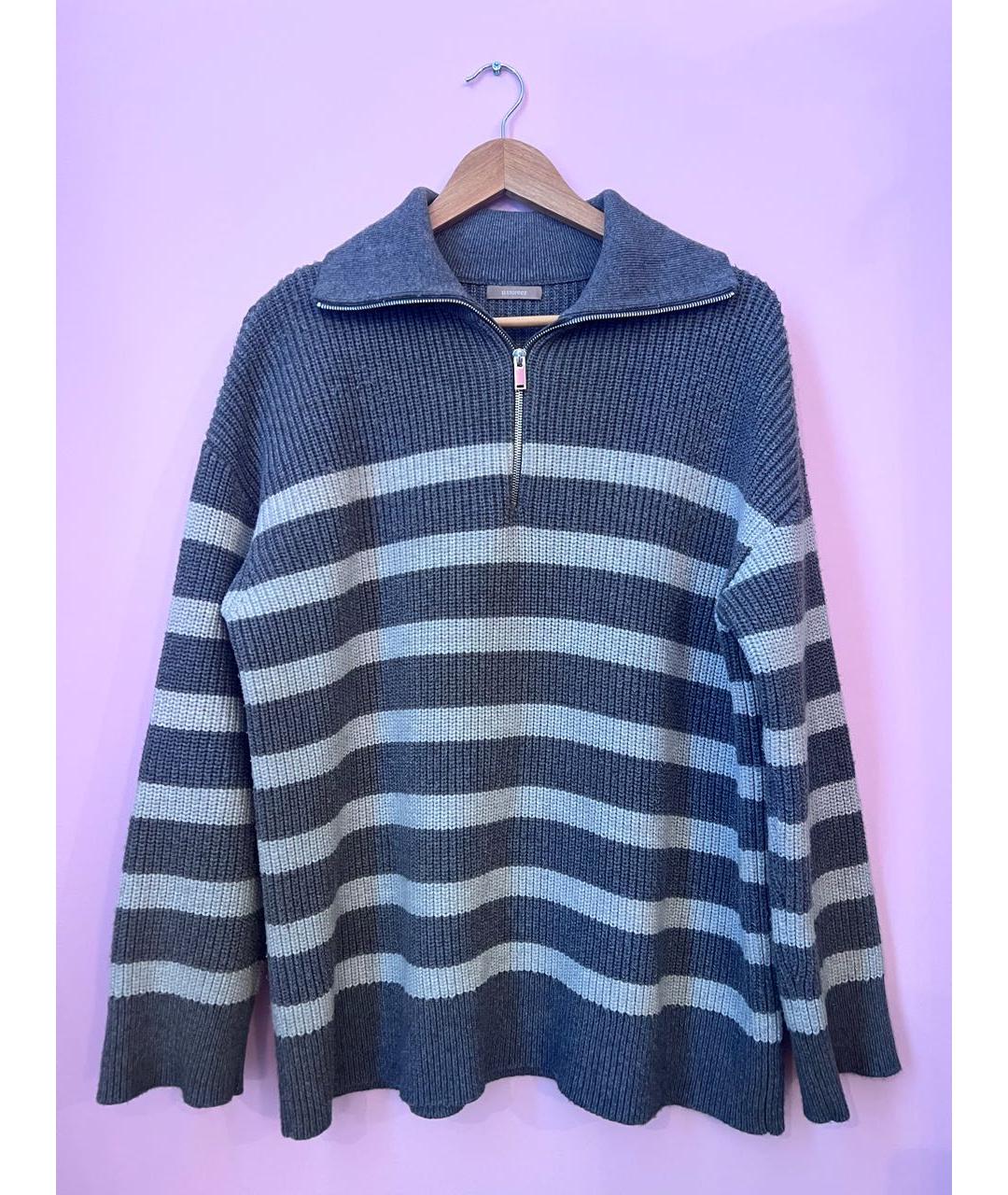 12 STOREEZ Серый шерстяной джемпер / свитер, фото 4