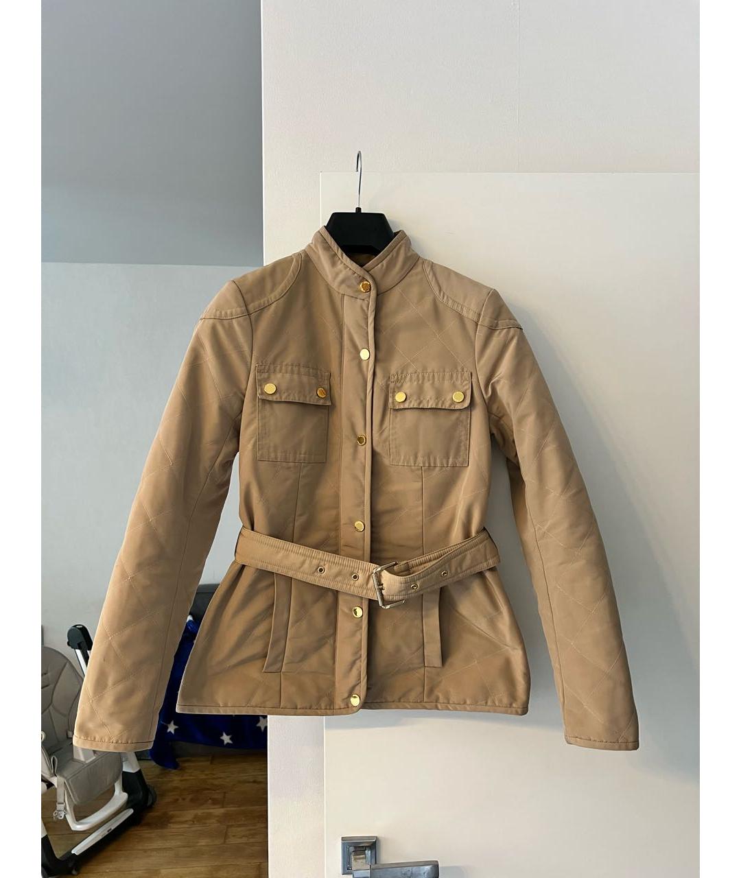 MICHAEL KORS COLLECTION Бежевая полиэстеровая куртка, фото 9
