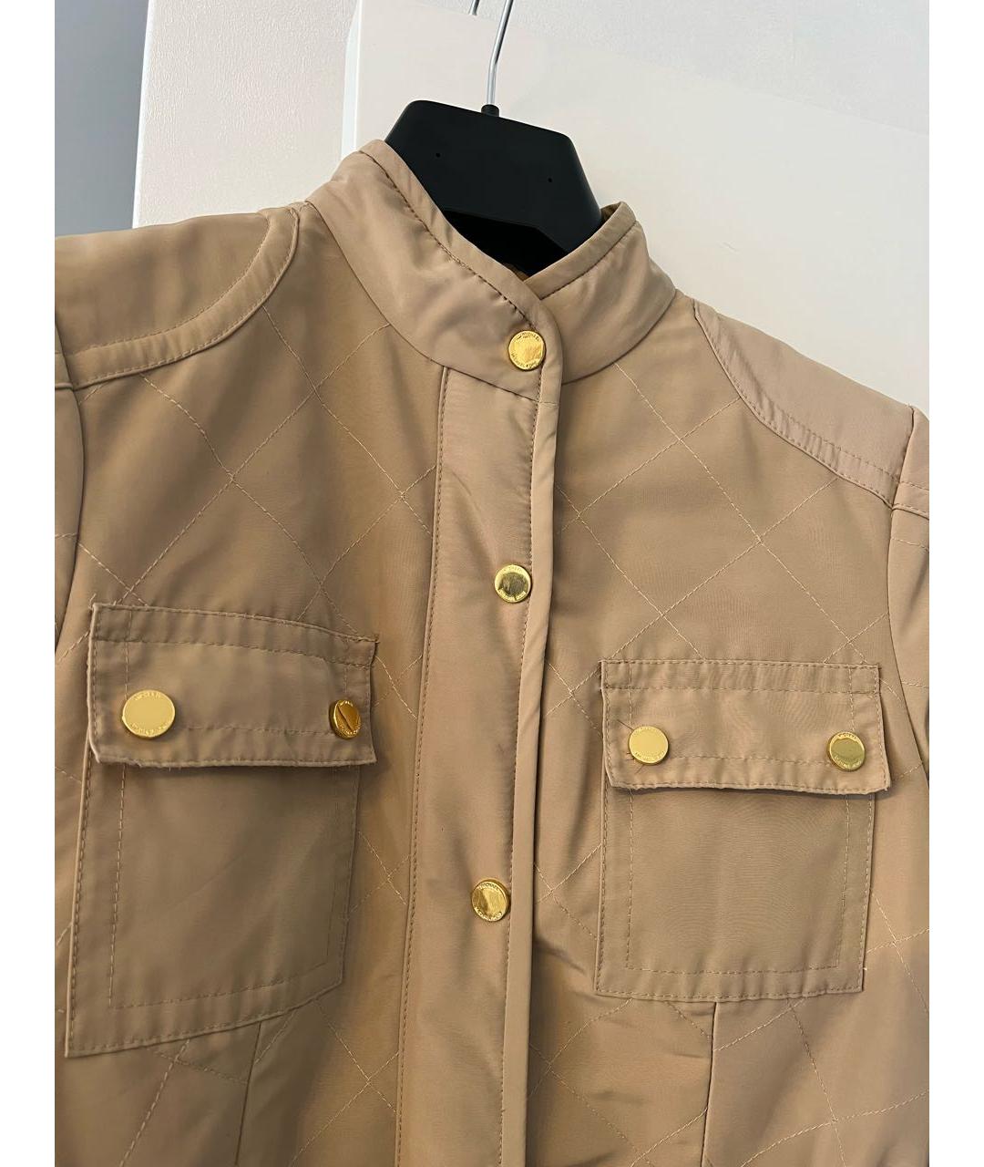 MICHAEL KORS COLLECTION Бежевая полиэстеровая куртка, фото 3