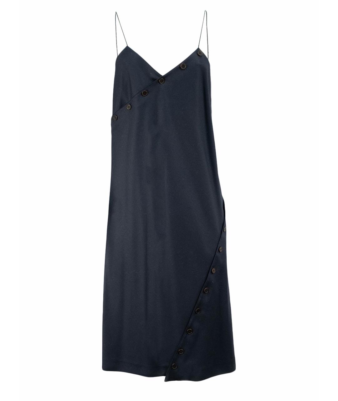 COURREGES Темно-синее шерстяное повседневное платье, фото 1