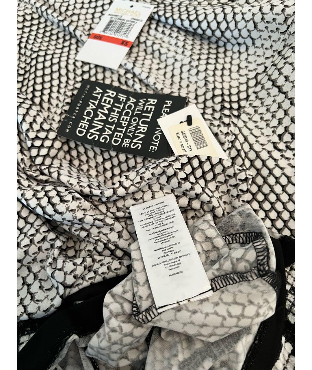 MICHAEL KORS Серое полиэстеровое повседневное платье, фото 8