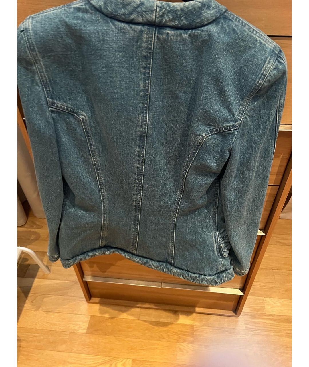 BALMAIN Синий деним жакет/пиджак, фото 2