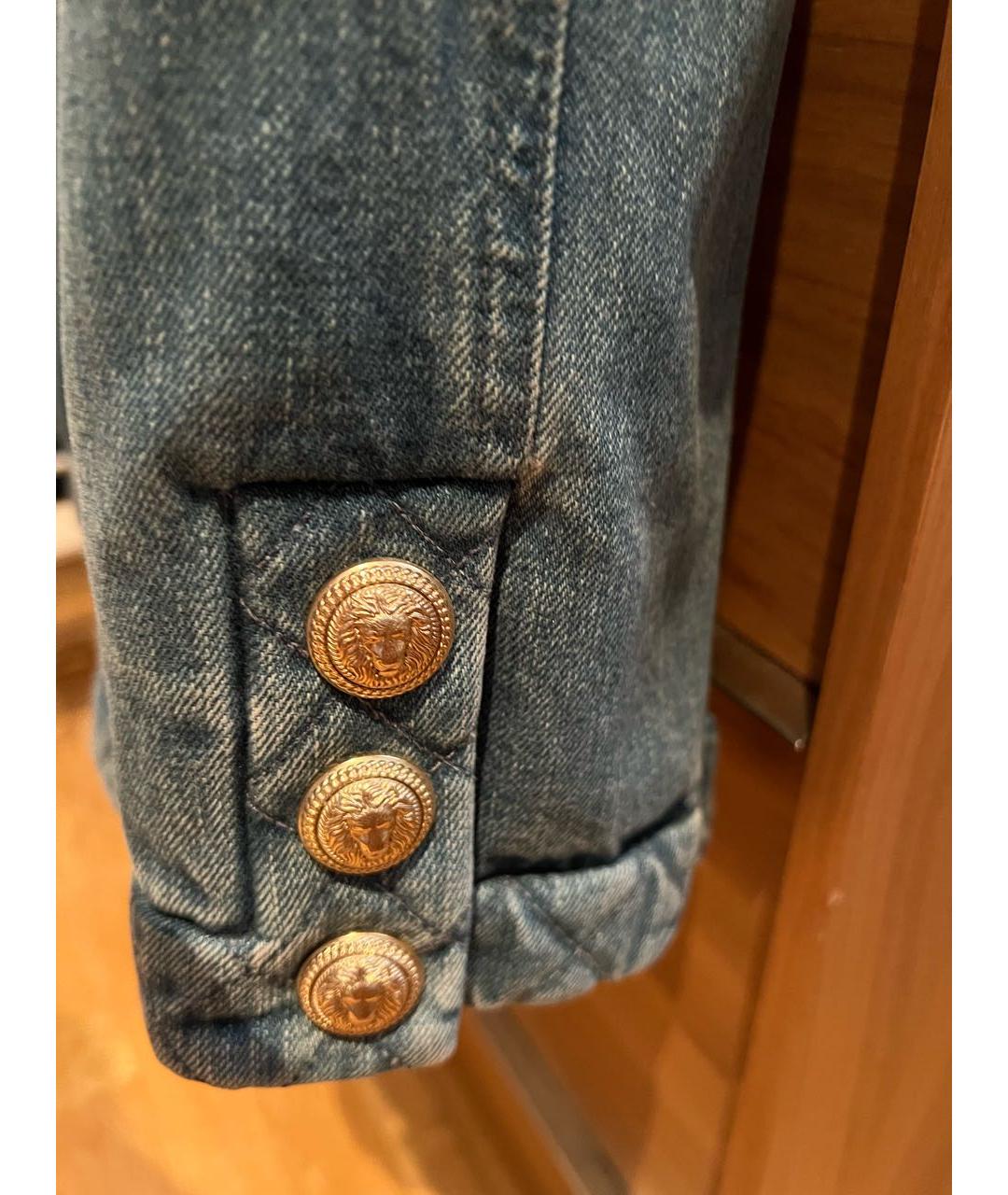 BALMAIN Синий деним жакет/пиджак, фото 5