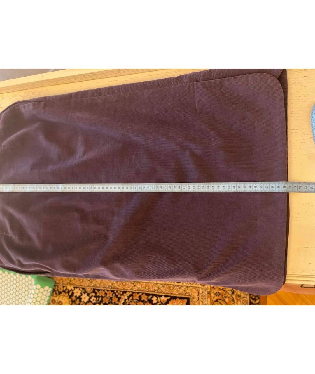 JIL SANDER Фиолетовая хлопковая юбка миди, фото 7