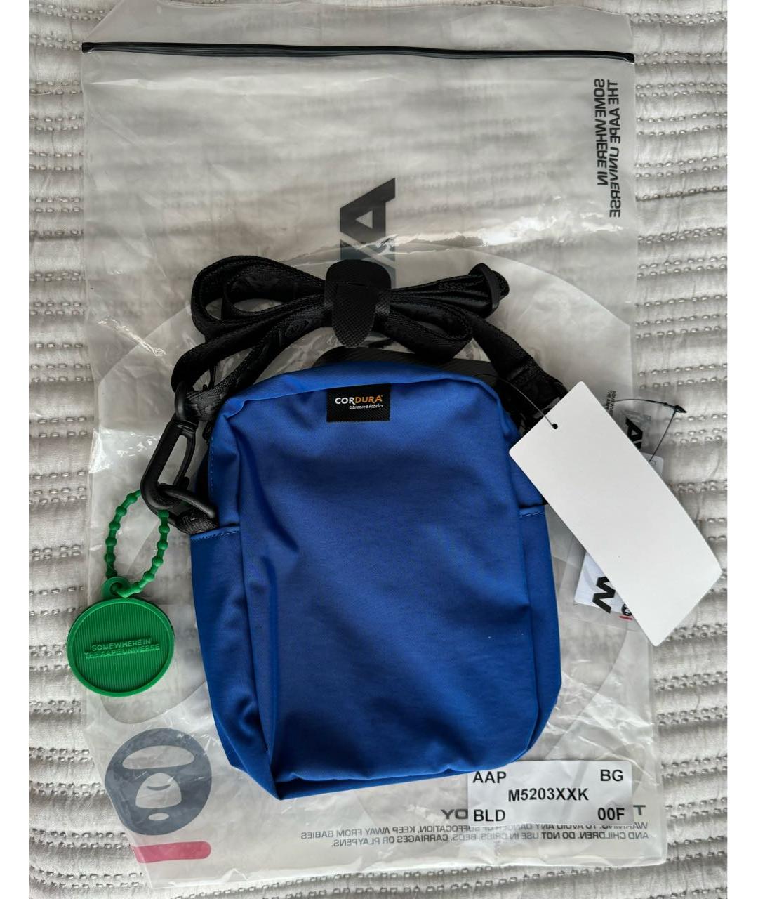 A BATHING APE Темно-синяя сумка на плечо, фото 5