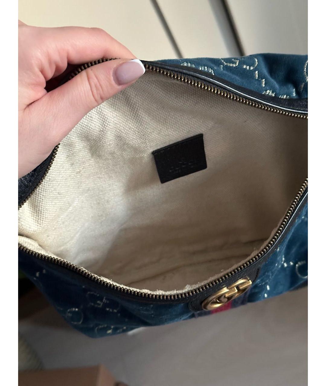 GUCCI Мульти бархатная поясная сумка, фото 5