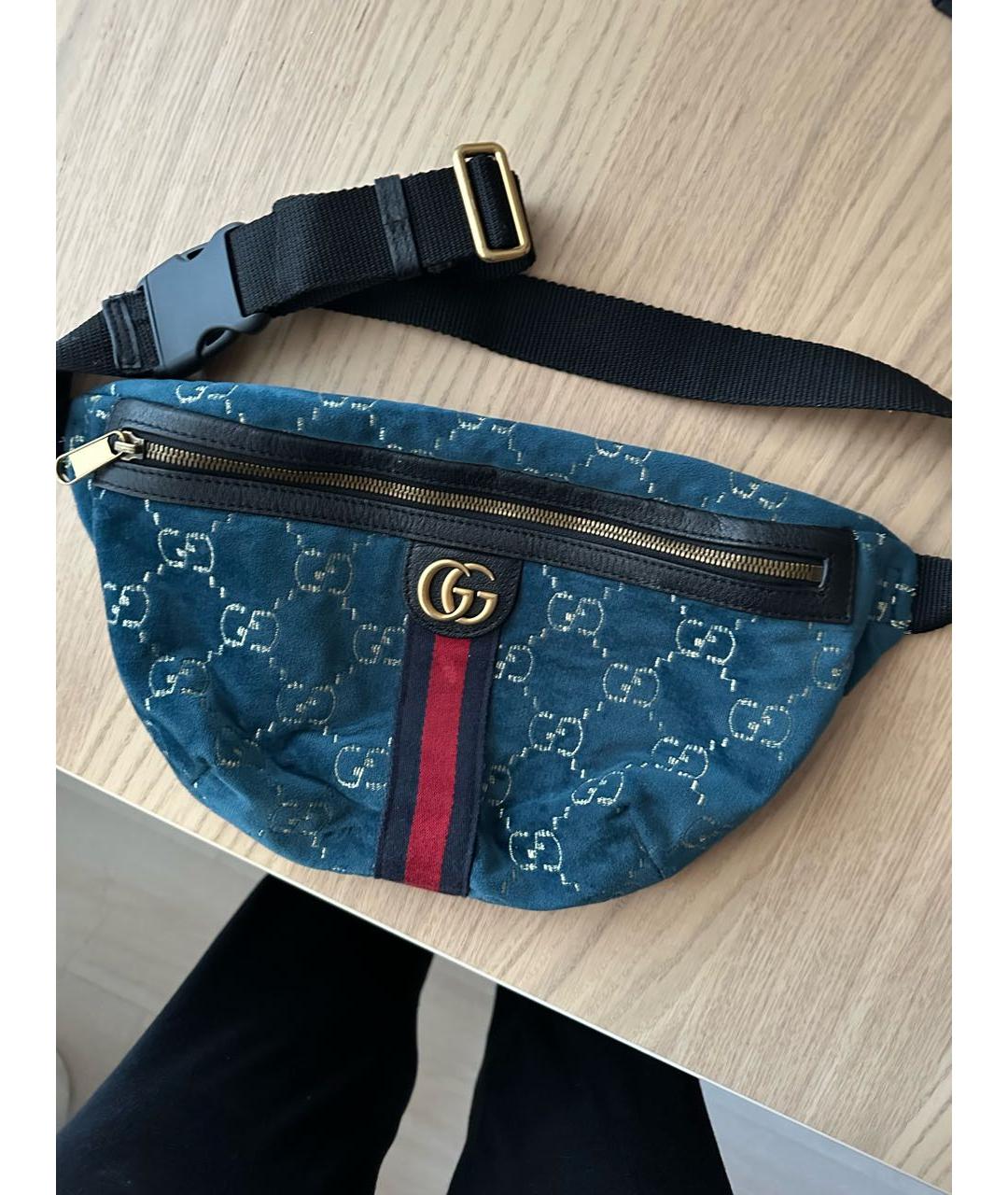 GUCCI Мульти бархатная поясная сумка, фото 9