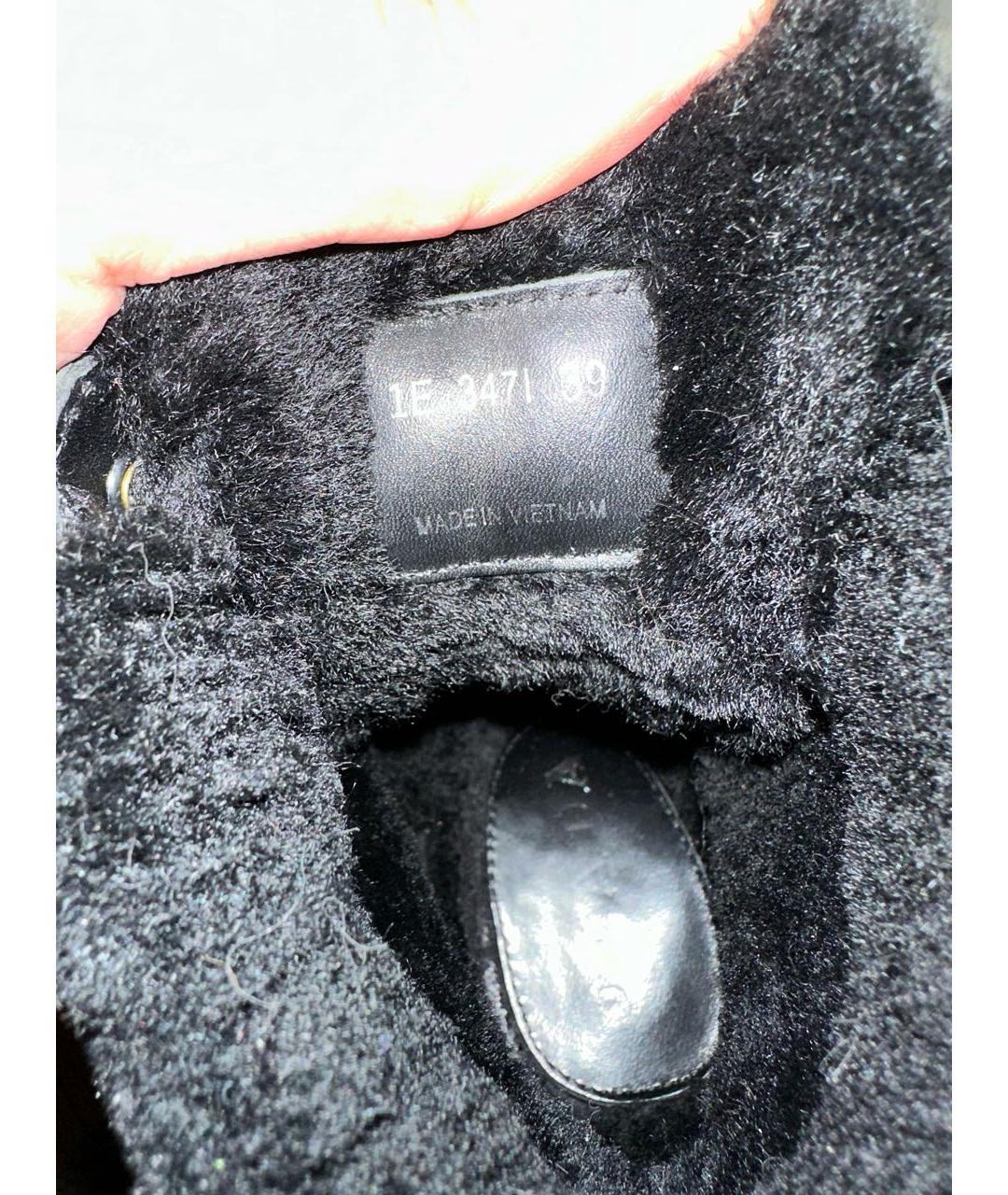 PRADA Черные кожаные ботинки, фото 7