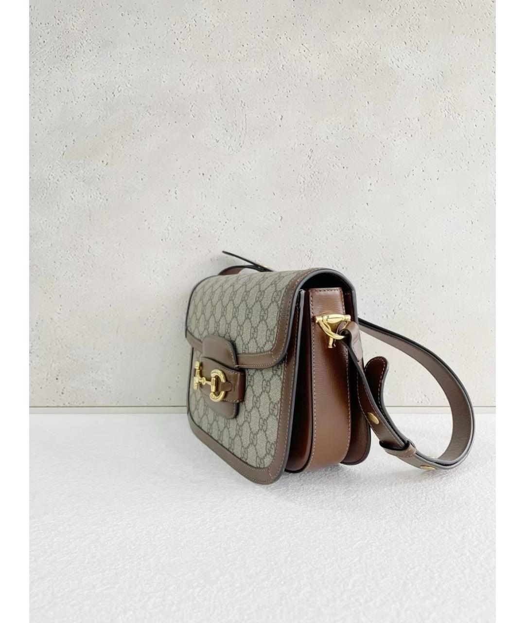 GUCCI Коричневая деним сумка через плечо, фото 3