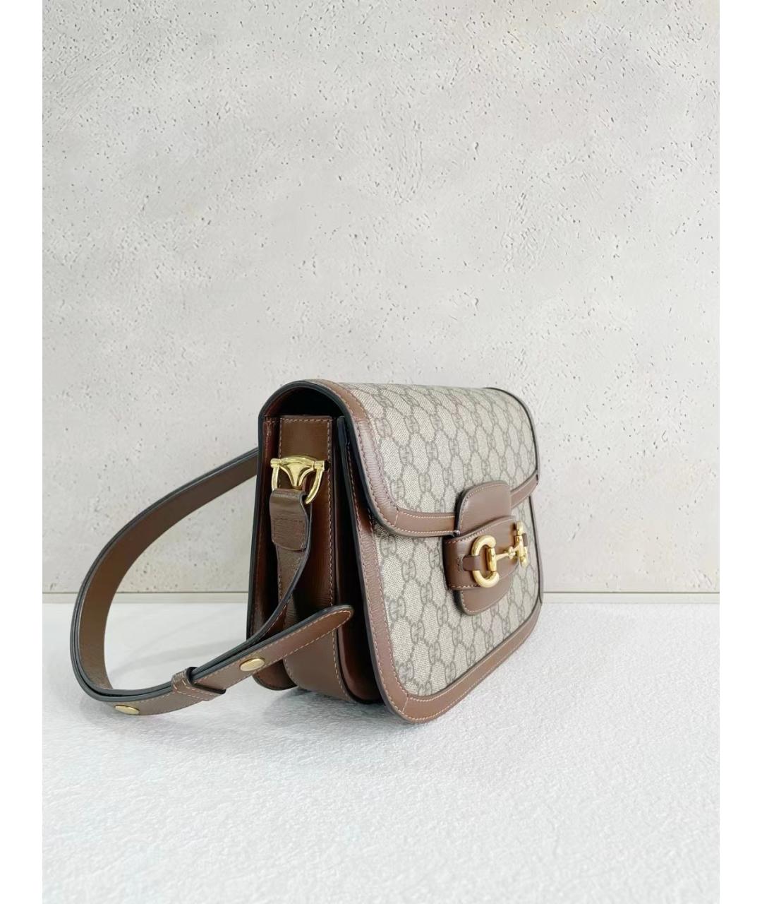 GUCCI Коричневая деним сумка через плечо, фото 4